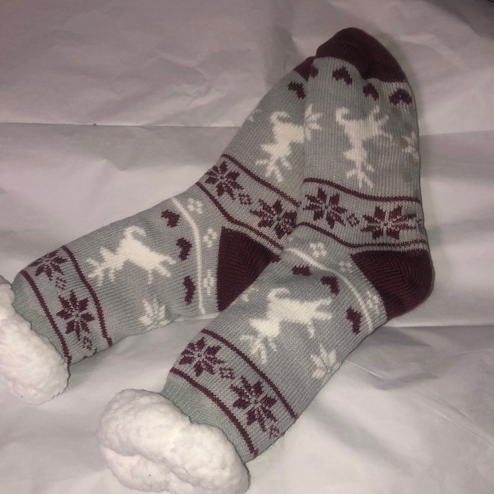SPECIAL! 3/$12 Cozy Reindeer Pattern Socks
